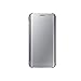 Galaxy S6 Edge Case, Huijukon Luxury Mirror View Clear Flip Case Cover(Hyperbolic Mirror)[All-around protection] with Smart Sleep/Awake Function for Samsung Galaxy S6 Edge (Silver)
