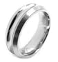 Mens or Mans Saturn Titanium Wedding Band Ring