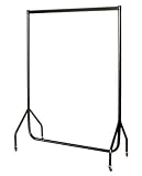 from Caraselle 4ft Superior All Black Clothes Rail with stronger than the normal rail frame.