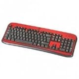 Saitek K80 Compact USB Keyboard (Red) (PK21VR)