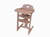 Natural Tipp-Topp Highchair with Euro Plaid Pad