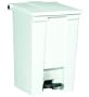 Rubbermaid 6144 WHI 12 gallon Capacity, 16-1/4" Length x 15-3/4" Width x 23-5/8" Height, White HDPE Medical Waste Step-On Container