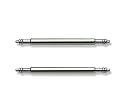 Set Of Two Stainless Steel Watchband Spring Bar Pins For Attaching Watch Bands To Watches Size: 20 MM