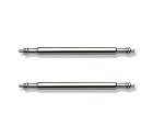 Two Stainless Steel Watchband Spring Bar Pins For Attaching Watch Band To Watches 20 mm