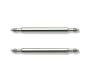 Two Stainless Steel Watchband Spring Bar Pins For Attaching Watch Band To Watches 18 mm