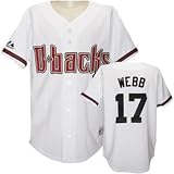 Brandon Webb Diamondbacks Home MLB Replica Jersey - Size 50 - Large