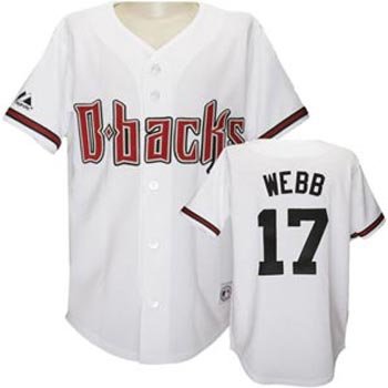 Brandon Webb Diamondbacks Home MLB Replica Jersey - Size 50 - Large