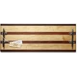 Double Cleat Serving Board: Multi Stripe