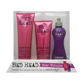 Star Volume by Tigi Bed Head Hair Care TIGI Bed Head Star Volume Superstar Sulfate-Free Shampoo , Superstar Conditioner 200ml, & Superstar Blow Dry Lotion