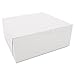 SCT SCH0973 Bakery Boxes White Kraft 10W x 10D x 4H