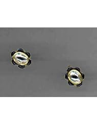 22kt Gold Diamond Enamel Stud Earring Fashion Jewelry