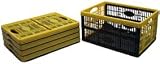 5 Klappboxen Klappbox Kisten Stapelkisten Faltbox Kiste gelb