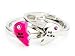 Juicy Couture Jewelry Best Friends Heart Rings Silver Pink