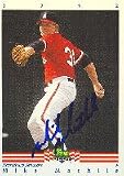 Mike Mathile, Harrisburg Senators - Expos Affiliate, 1992 Classic Best Autographed Card