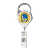 Golden State Warriors Official Retractable Badge Holder Keychain