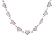 Heart Necklace With Genuine Mother of pearls Beautifully Designed in 925 Sterling silver. Total item weight 23.0g Length 16in
