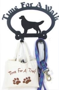 Dog Leash Hook - Golden Retriever (Time for a Walk)