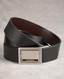 Calvin Klein Reversible Leather 4-Way Plaque-Buckle Belt