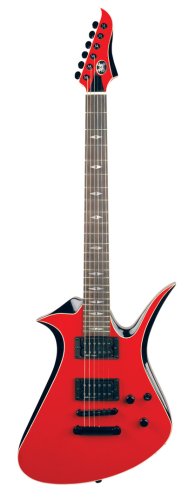 AXL Bloodsport Wavepoint Electric Guitar, Red/Black