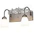 Meyda Tiffany 175221 Two Light Wall Sconce from Running Horse Collection in Steel Finish
