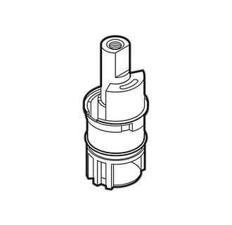 Delta Faucet Company RP24096 Stem Unit Assembly with Brass Stem and Stainless Steel Plate, Chrome