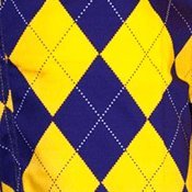 Loudmouth Golf Womens Mini Shorts: LSU Purple & Gold- Size 0