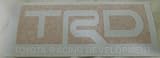 TRD Toyota Racing Decal Sticker  white/red