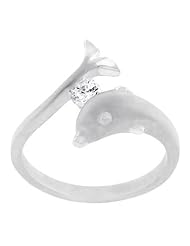 Tension Set Dolphin Ring