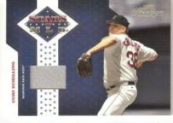 2005 Playoff Prestige Stars of MLB Material Jersey #MLB-6 Curt Schilling - Boston Red Sox (Piece of Authentic Jersey - Serial #d to 100) (Baseball Cards)