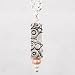 Rectangular Cube Pendant with Circle Design and Pearl Accents in Sterling Silver and Copper on a 16" Chain, #8913
