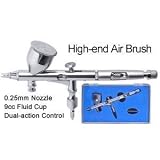 Popular Design Dual Action Airbrush Kit Air Compressor With 3 Needles Machine Equipment Device Facility