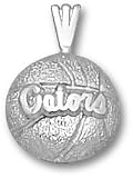 Florida Gators Gators Basketball Pendant - Sterling Silver Jewelry