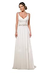 A-line Chiffon/Satin Beaded Pleated  Open-Back Backless  Dress with a Brush/Sweep Train  With Ruffles