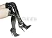 Wallmonkeys Peel and Stick Wall Decals - Sexy Black Boots - Removable Graphic