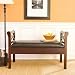 Southern Enterprises BC9221 Faux Leather Storage Bedroom Bench,