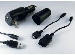 Car&amp;Driver Powercam Inc Multi Tip AC/DC Charger LG Long&amp;Durable Coil Cord For Use w/Phones