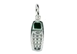 Exquisite Mobile Phone Charm Sterling Silver