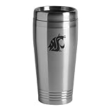 Washington State University - 16-ounce Travel Mug Tumbler - Silver