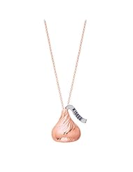 Hersheys Kiss 14KT Rose Gold Extra Large Flat Back Pendant