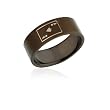 Ziovani Ace of Spades Etched Stainless Steel Ring