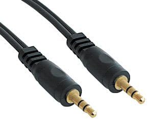 3.5mm to 3.5mm GOLD AUX JACK CABLE LEAD IPOD AUDIO MP3 1m lead Length - VASI4KO