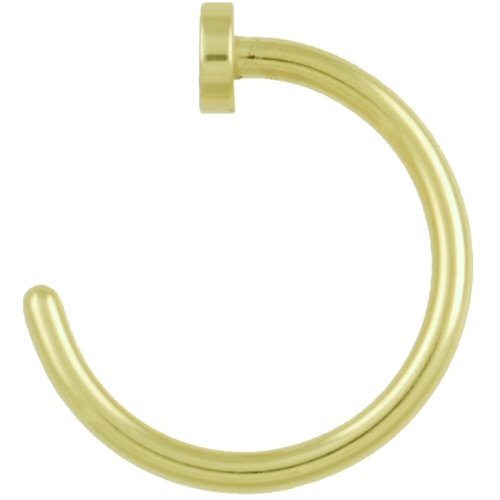The disk rests against the inside of your nostril piercing and is inserted 