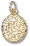 Texas Longhorns Solid 10K Gold Oval Seal 1/2'' Pendant