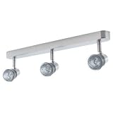 Metro Adjustable Triple Spotlights On Bar - Chrome