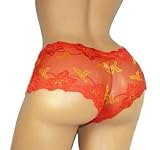 Womens Sexy Soft Stretch Lace Low Rise Boyshorts Runs Small L Size
8 - 10