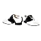 Black and White Adult Costume Saddle Shoes