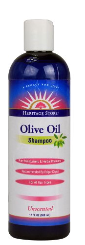 Heritage Products Olive Oil Shampoo Unscented -- 12 fl oz