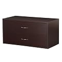 Large 2-Drawer Cube - Espresso
