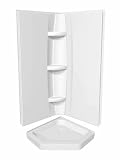 Maax acrylic shower backwall 102972-005. 42''W x 72''H, Sterling
