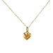 Duragold 14k Yellow Gold Puffed Heart Pendant